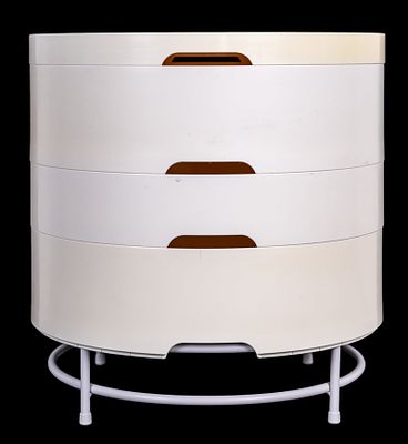 Rotating Storage Side Table. IKEA PS 2014 cylindrical storage table featuring rotating segmented 