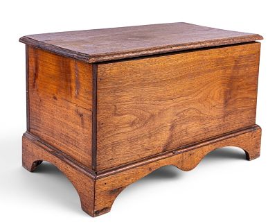 Chippendale-Style Candle Box attr Bogdonoff. Late 19th/early 20th C Chippendale-style candle box 
