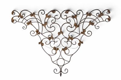 Contemporary Metal Garden Wall Art. A contemporary metal filigree garden wall art piece 