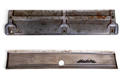 Chevrolet Malibu Metal Trim Panel. Chevrolet Malibu metal trim panel. Features the Malibu script 