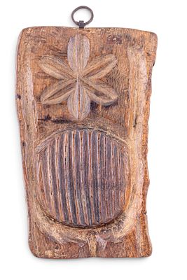 19th Century Pennsylvania Dutch Butter Press. This Burl wood butter press is an excellent 