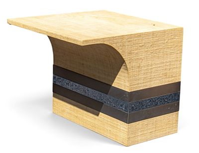 Postmodern Block Side Table. Mid-Century Modern / Postmodern block side table. The block 