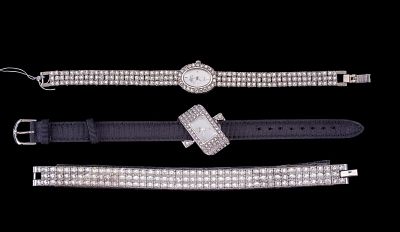 Suzanne Somers Fashion Watches. 2 Vintage Suzanne Sommers watches with a rhinestone bracelet. 