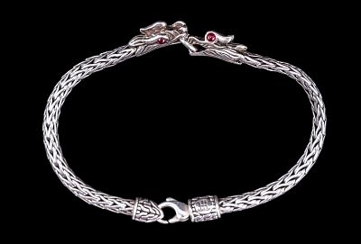 Sterling Silver John Hardy Double Dragon Bracelet. John Hardy Legends Naga sterling silver 