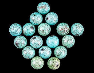 Genuine Large Round Turquoise Beads. Genuine large round turquoise beads (17 count). 158g 