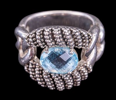 Michael Dawkins Sterling Silver Statement Ring. Michael Dawkins solid sterling silver statement 