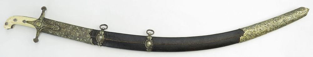 Lot 212: AN EXTREMELY RARE OTTOMAN SABER SWORD