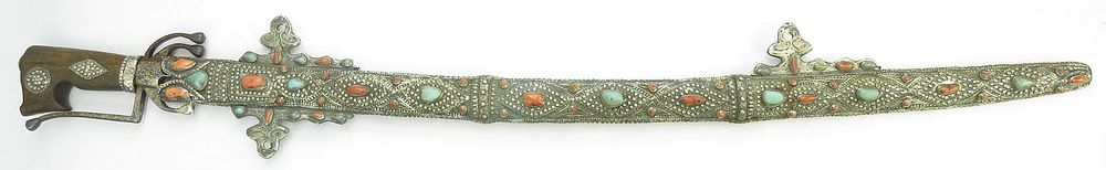 Lot 215: A FINE PRESENTATION MOROCCAN SAIF SWORD