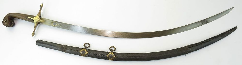 Lot 231: AN OTTOMAN SHAMSHIR SABER SWORD