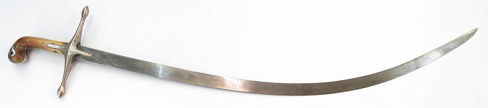 Lot 242: AN OTTOMAN SHAMSHIR SABER SWORD