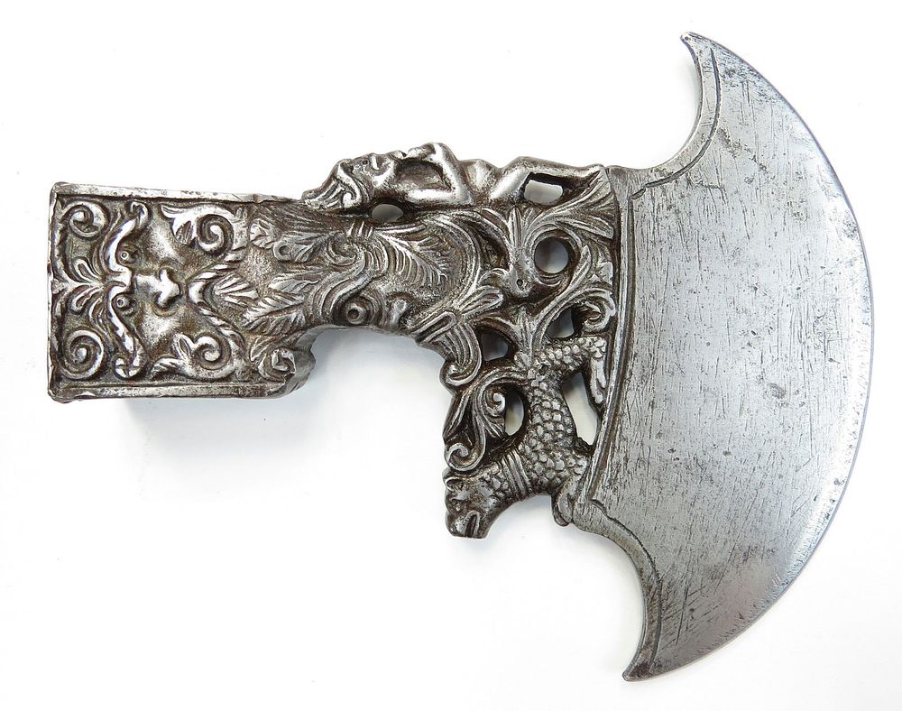 Lot 169: A RARE VENETIAN NAVAL COMMANDER'S AXE