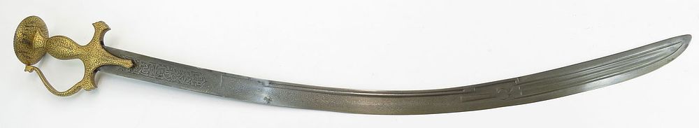 Lot 216: A FINE INDIAN TULWAR SWORD