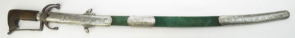 Lot 219: A RARE MOROCCAN SAIF SABER SWORD