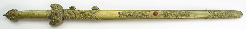 Lot 299: A CHINESE FESTIVAL SWORD