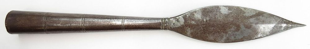 Lot 344: AN ANGLO-INDIAN SPEARHEAD