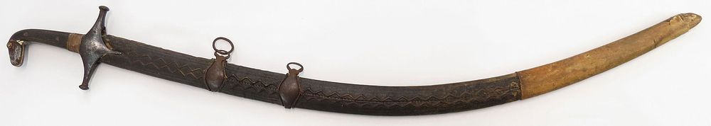 Lot 232: A PERSIAN SHAMSHIR SWORD