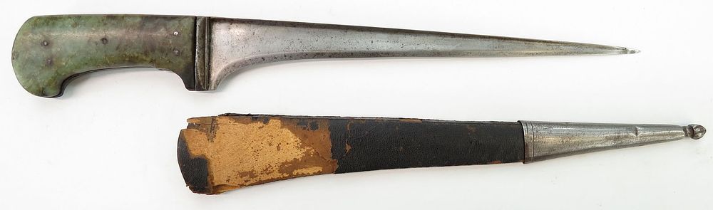 Lot 343: AN INDIAN PESH QABZ DAGGER