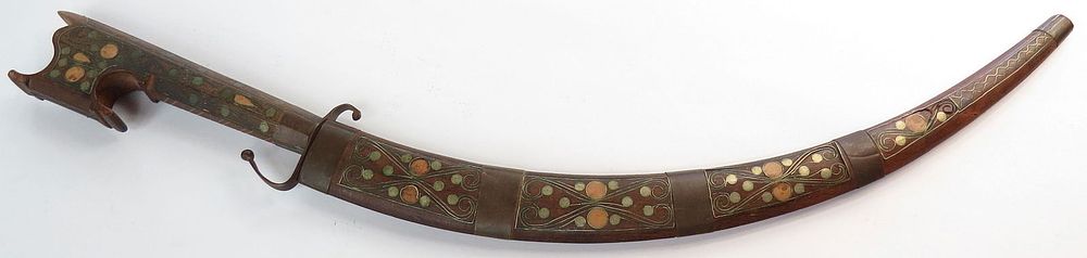 Lot 380: AN ALGERIAN NIMCHA DAGGER