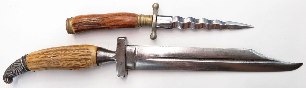 Lot 396: TWO FRONTIER DAGGERS