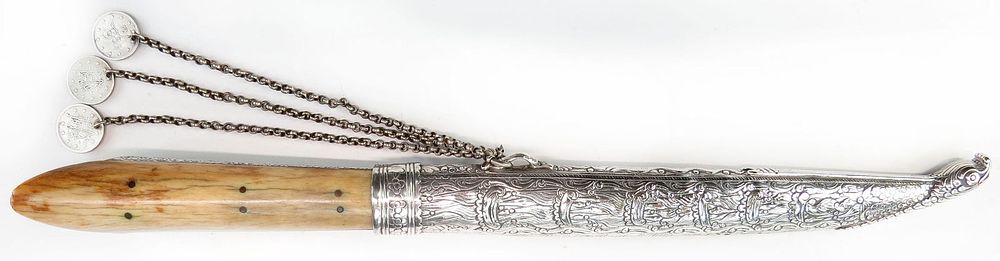 Lot 162: A GREEK BICHAGI DAGGER