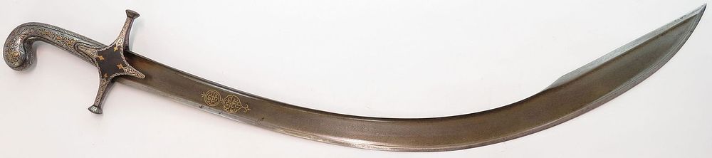 Lot 216: A RARE PERSIAN SHAMSHIR SWORD