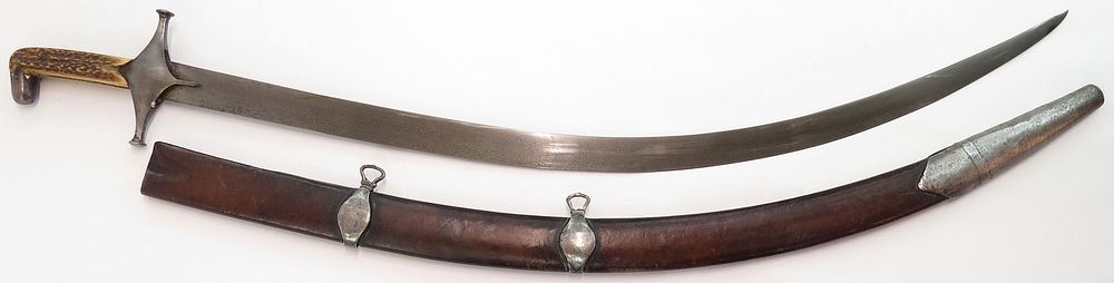 Lot 228: A PERSIAN SHAMSHIR SWORD