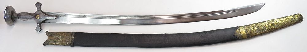 Lot 312: AN INDIAN TULWAR SWORD
