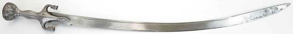 Lot 314: A FINE AFGHAN PULOWAR SABER SWORD