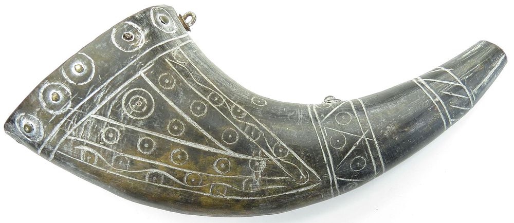 Lot 331: A UKRAINIAN COSSACK PRIMING FLASK