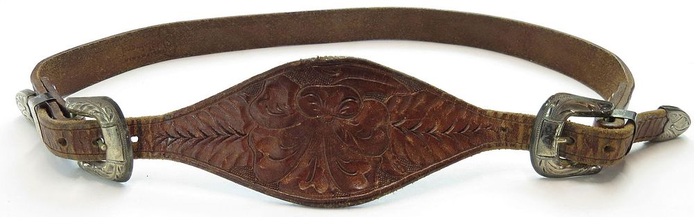 Lot 337: A SILVER-MOUNTED WESTERN BELT