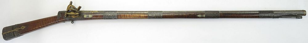 Lot 198: A RARE CAUCASIAN MIQUELET RIFLE