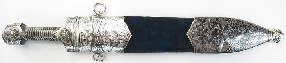 Lot 205: A RARE REVERSIBLE COSSACK KINDJAL SHORTSWORD