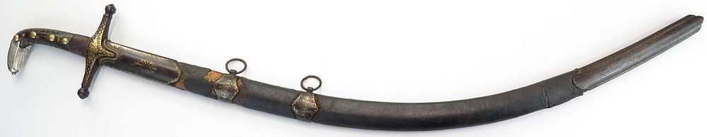 Lot 235: A RARE SYRIAN BEDOUIN SHAMSHIR SWORD