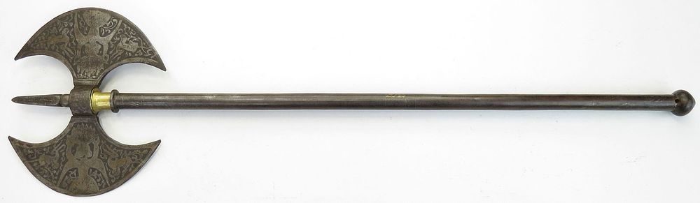 Lot 369: A PERSIAN BATTLEAXE