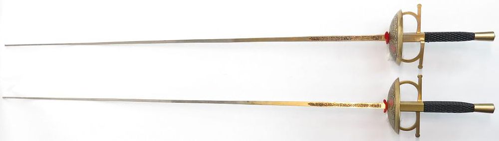 Lot 316: A PAIR OF SPANISH FENCING FOILS