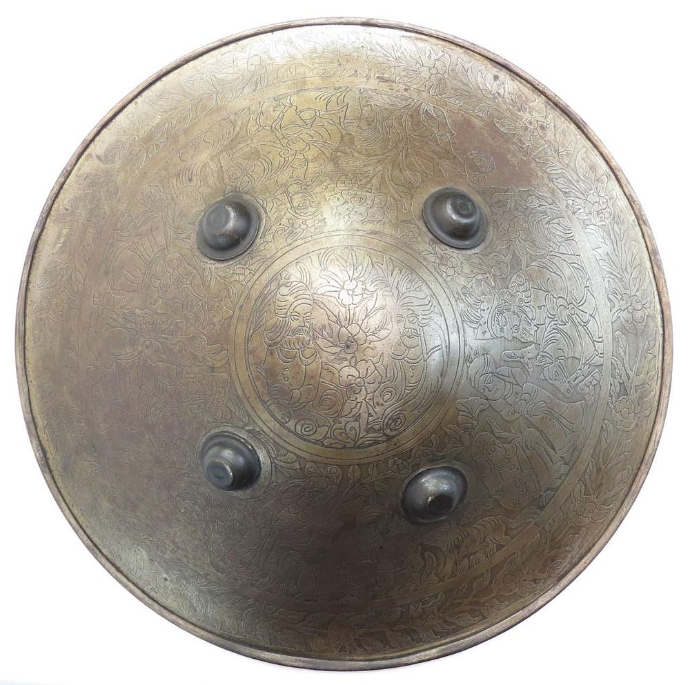 Lot 350: A PERSIAN SIPAR SHIELD