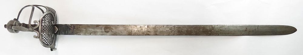 Lot 322: A VICTORIAN-ERA BASKETHILTED BROADSWORD