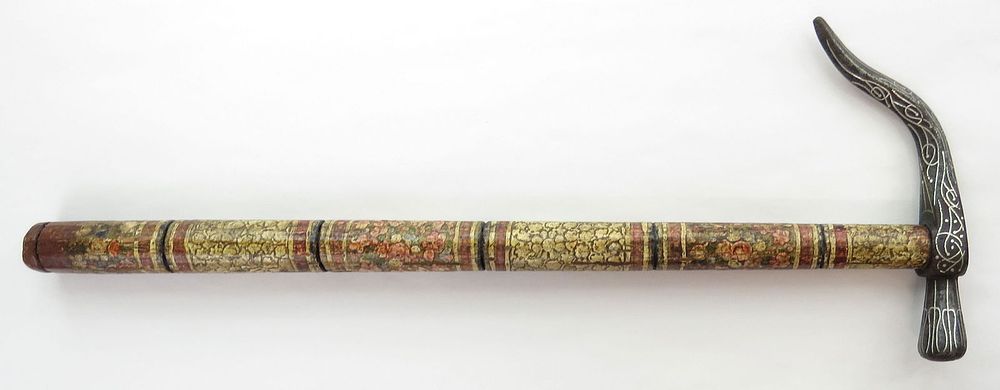 Lot 344: A RARE OTTOMAN CEKAN WAR HAMMER