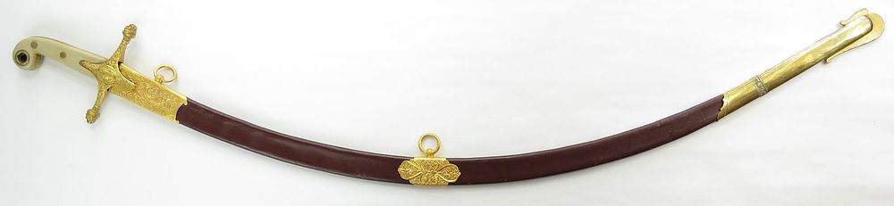 Lot 338: A CONTINENTAL GENERAL OFFICERS MAMELUKE SABER