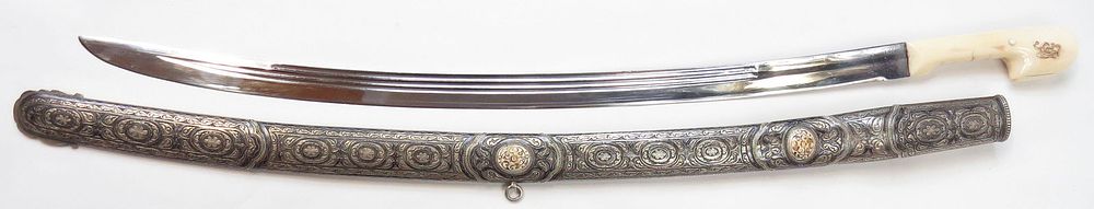 Lot 365: A FINE IMPERIAL RUSSIAN PRESENTATION SHASHKA SABER