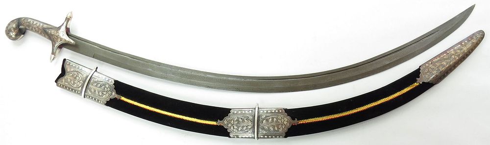 Lot 541: A REPLICA SHAMSHIR SWORD
