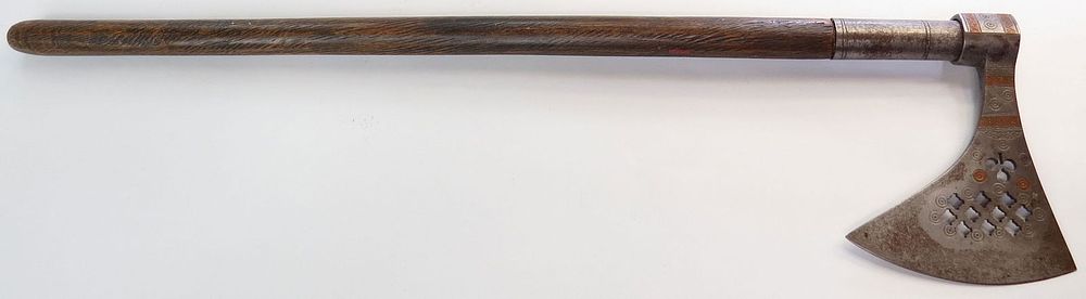 Lot 571: AN AFGHAN BATTLEAXE