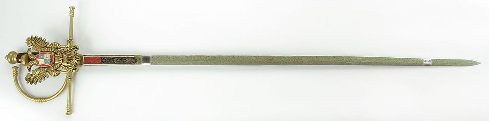 Lot 576: A DECORATIVE SPANISH SWORD