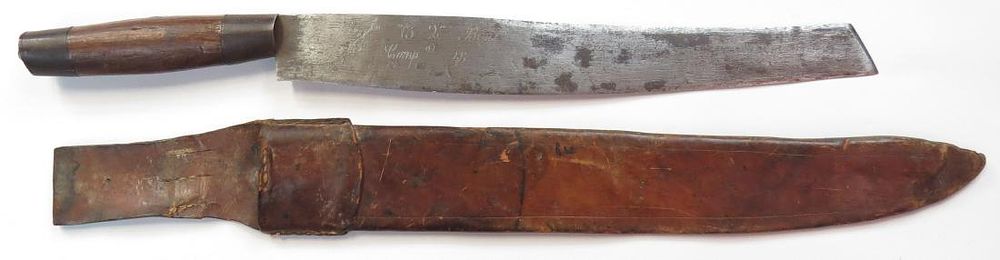 Lot 161: A PHILIPPINES TABAK KNIFE MARKED TO THE 73RD JOLO
