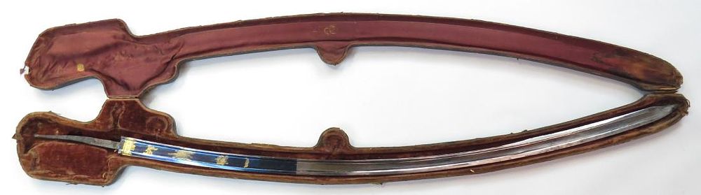 Lot 163: A FINE CASED SABER BLADE
