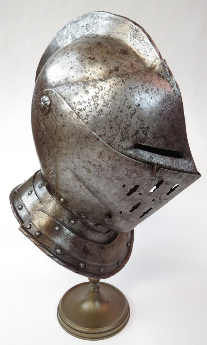 Lot 253: A RARE NORTHERN EUROPEAN CLOSE HELMET