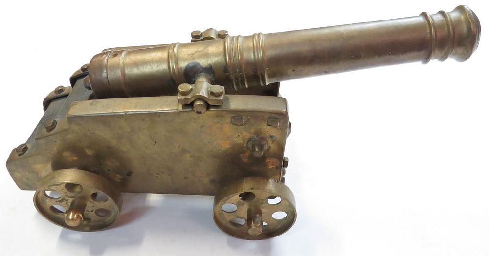 Lot 268: A BLACK POWDER CANNON