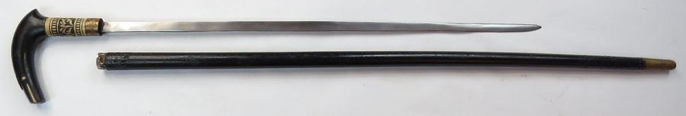 Lot 331: A CONTINENTAL SWORDCANE