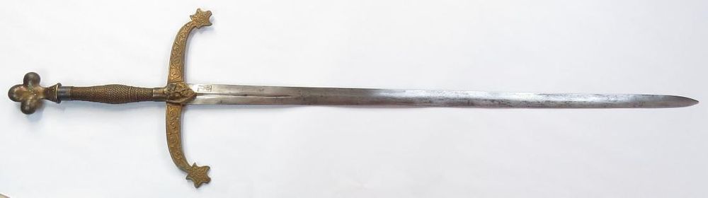 Lot 434: A VICTORIAN-ERA KNIGHTLY SWORD