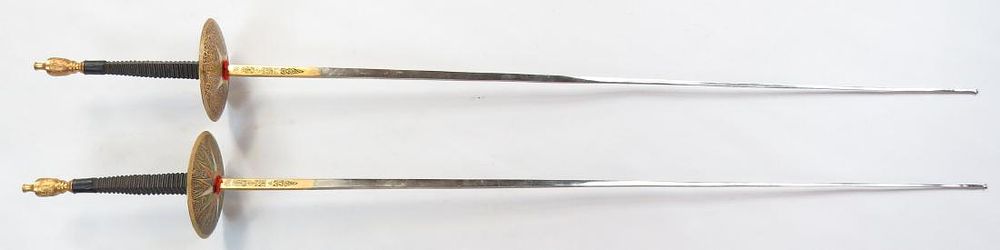 Lot 445: A PAIR OF SPANISH FENCING FOILS